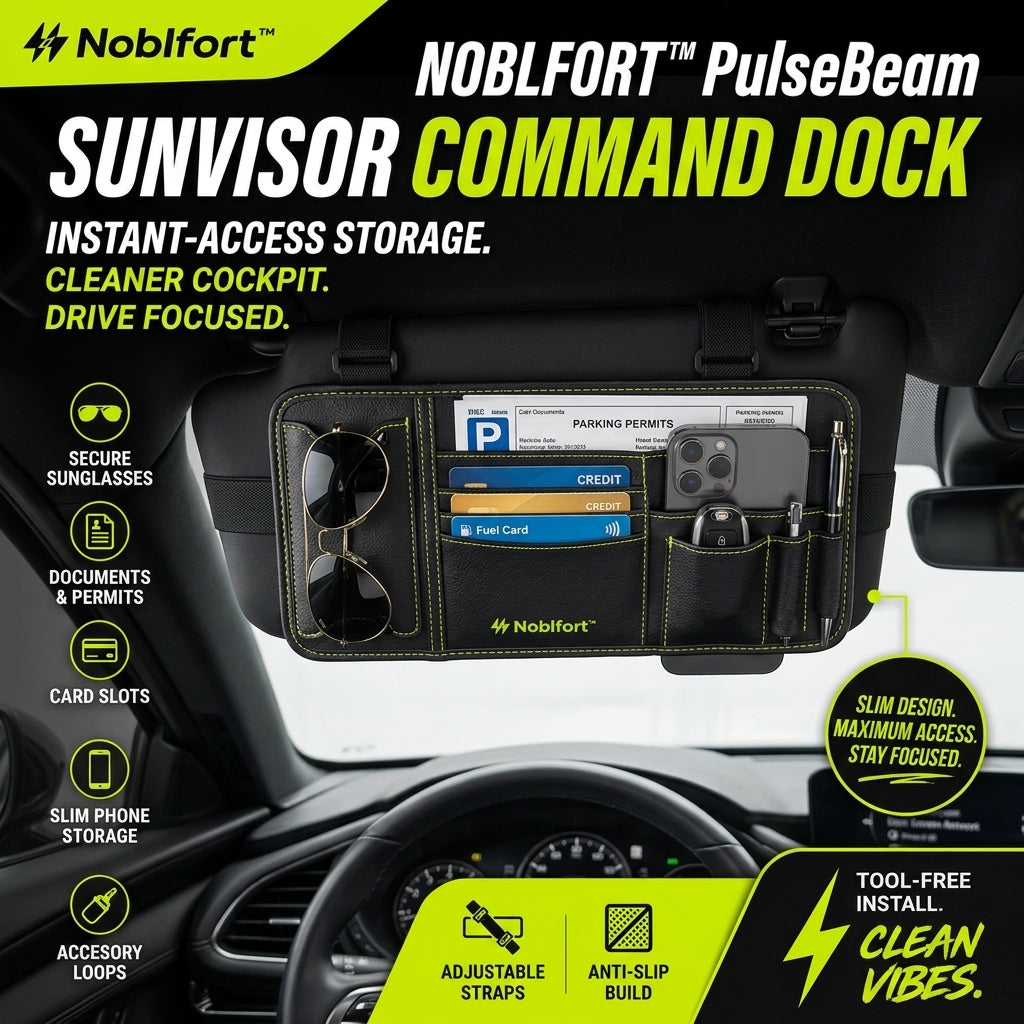 Noblfort™ PulseBeam Sunvisor Command Dock